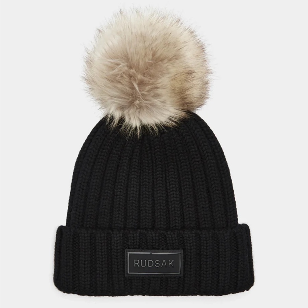 Rudsak Black Knit Beanie